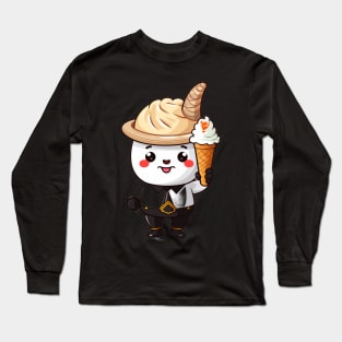 sheep  kawaii ice cream cone junk food T-Shirt cute  funny Long Sleeve T-Shirt